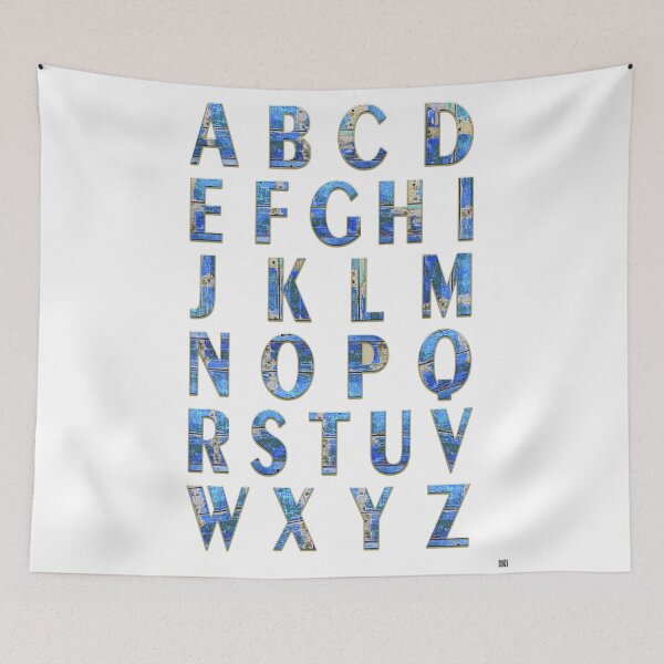 Item preview, Alphabet: Design old painted wood designed and sold by leobrix.