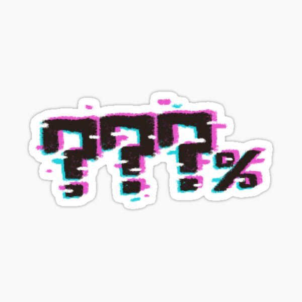 Glitch Stickers for Sale