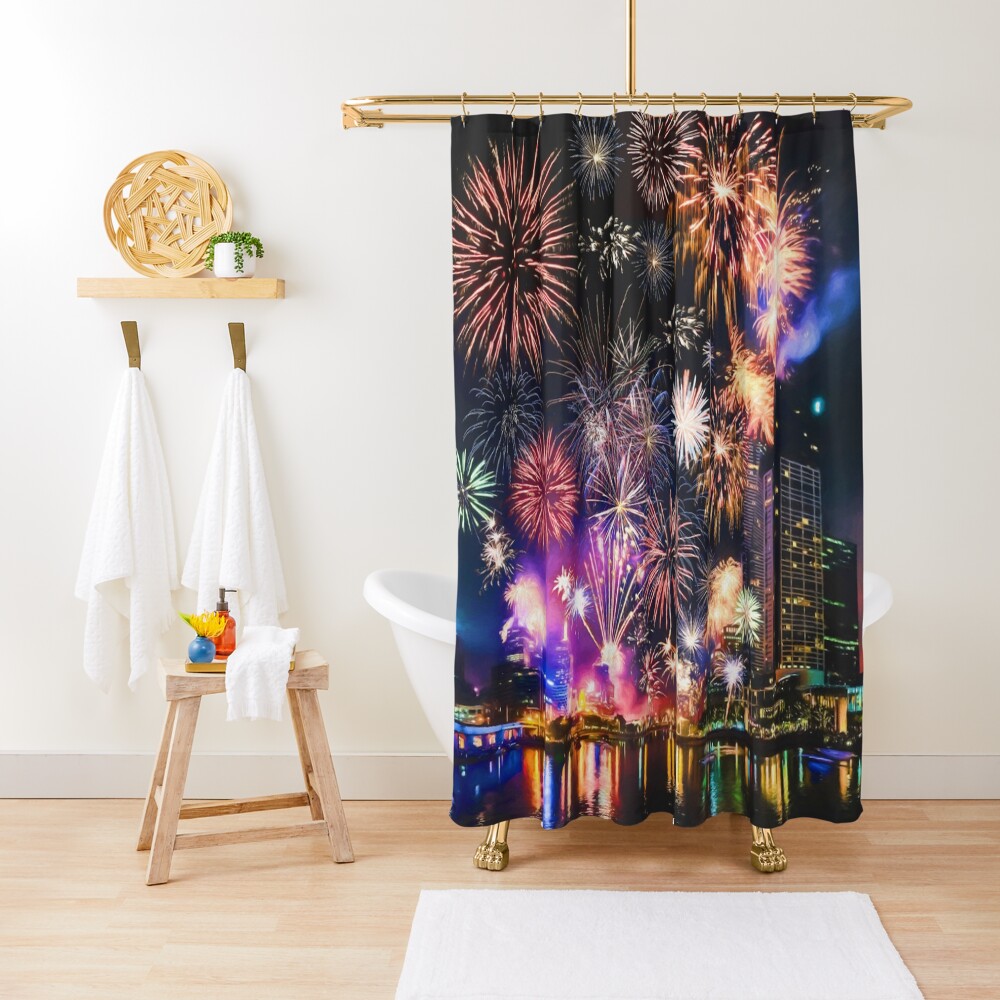 Happy New Year Shower Curtain