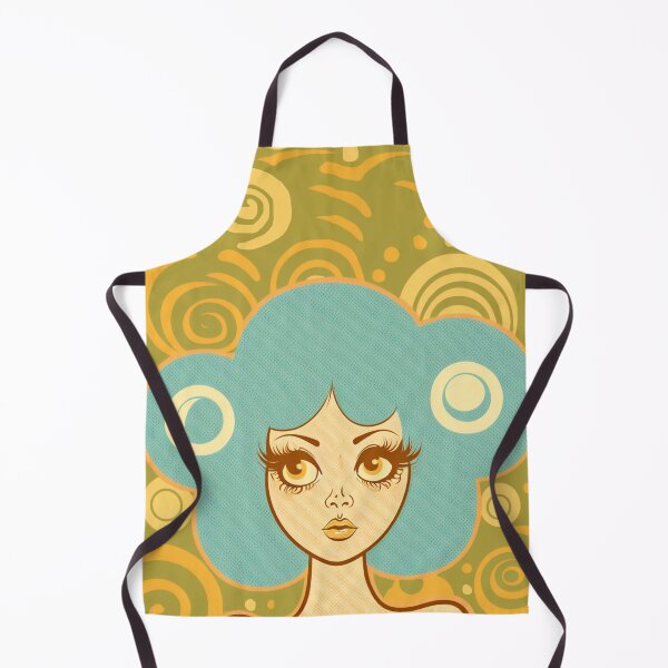 Item preview, Vintage Art Lady with Big Hair designed and sold by TheJadeCat.