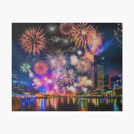 Happy New Year Art Board Print