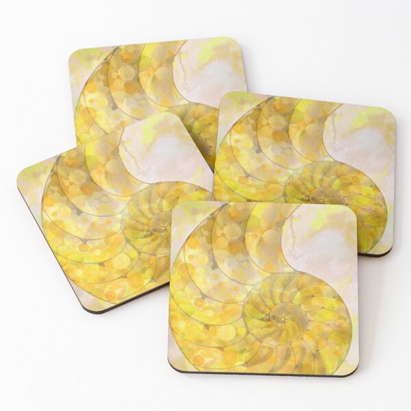 Item preview, Yellow Nautilus Shell By Sharon Cummings designed and sold by Sharon Cummings Art.