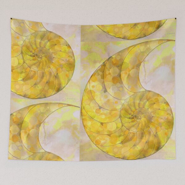 Item preview, Yellow Nautilus Shell By Sharon Cummings designed and sold by Sharon Cummings Art.