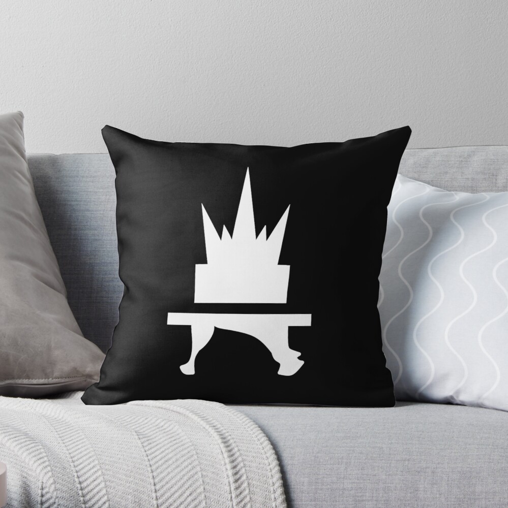 Crazyblox Logo Throw Pillow