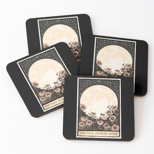 Item preview, The Full Flower Moon Tarot Card designed and sold by CattGDesigns.