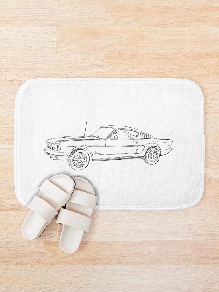 Thumbnail 1 of 6, Bath Mat, Fastback Ink designed and sold by laceylschmidt.