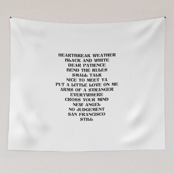 Item preview, Heartbreak weather tracklist designed and sold by Lee Rose.