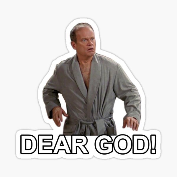 DEAR GOD! Sticker