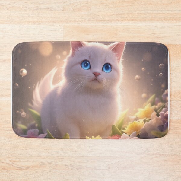 Item preview, Cute Kitty Flowers designed and sold by Symerca.