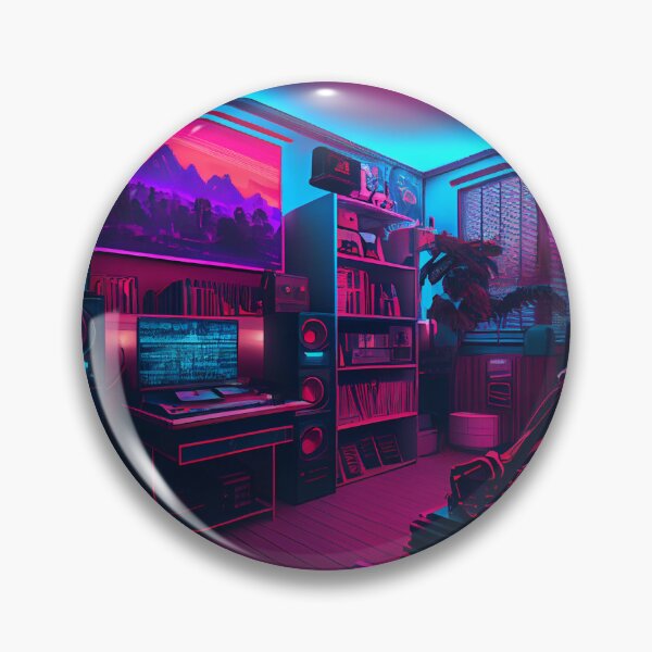 Item preview, Synthwave Home Office designed and sold by LukeAiWalker.