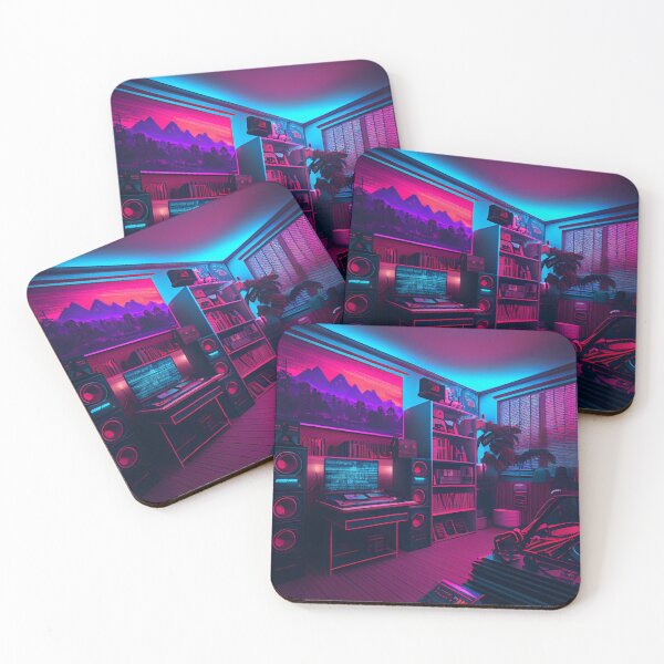 Item preview, Synthwave Home Office designed and sold by LukeAiWalker.