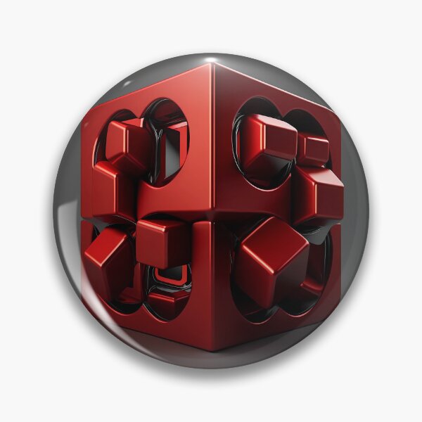 Item preview, 3D cube in red designed and sold by SMILE88.