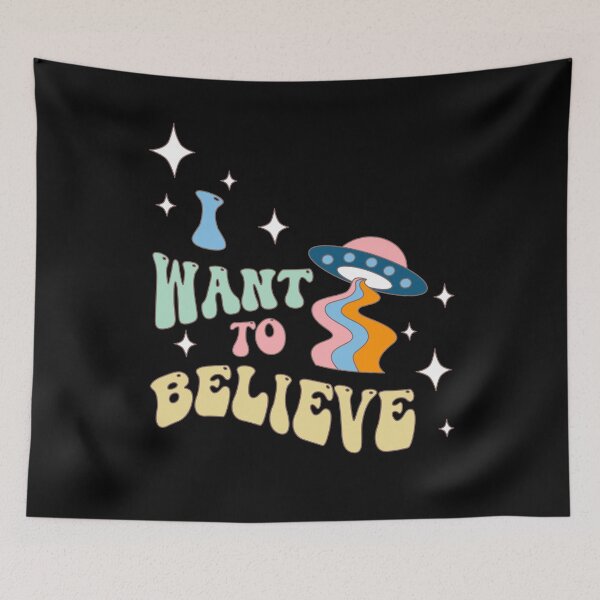 Item preview, I Want To Believe in UFO designed and sold by pookkudesign.