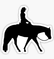 Western Pleasure Horse Weiblicher Reiter Sticker