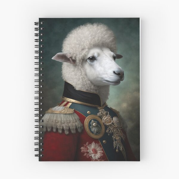 Item preview, SHEEP Portrait, Imperial Pet Portrait, Renaissance Animal Painting,  Pet Lover Gif, AI art, Print Art designed and sold by XIX361ART.