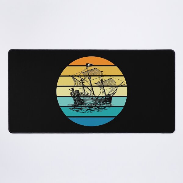 Item preview, Old Pirate Ship Sail Boat Vintage Jolly Roger Skull Flag designed and sold by TheInkElephant.