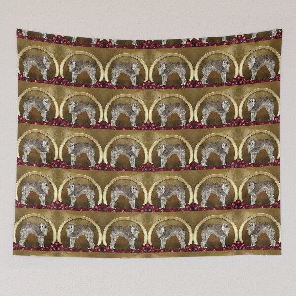 Item preview, Silken Windhound Under Gold Arch designed and sold by pawsinprofile.