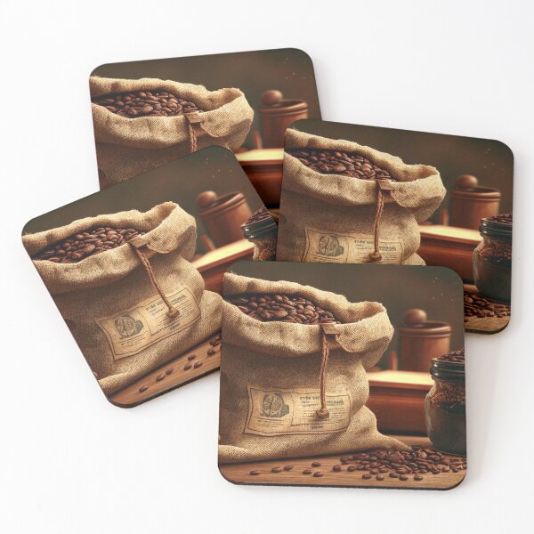 Item preview, Freshly Brewed Perfection: Coffee Bean and Cup designed and sold by ThreadofHonor.