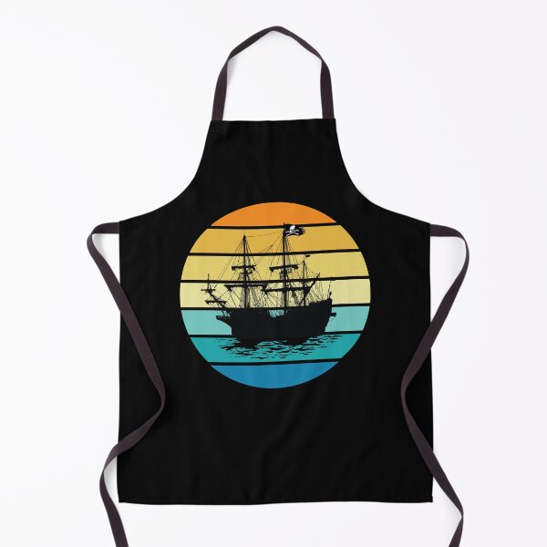 Item preview, Old Pirate Ship Sail Boat Vintage Jolly Roger Skull Flag designed and sold by TheInkElephant.