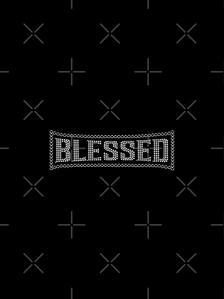 Thumbnail 4 of 4, iPhone Case, Blessed Rhinestone Typography designed and sold by molamode.