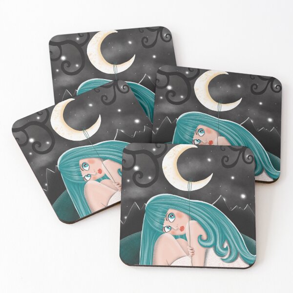 Item preview, The woman with the ball (m) oon designed and sold by WACHtraum Shop.