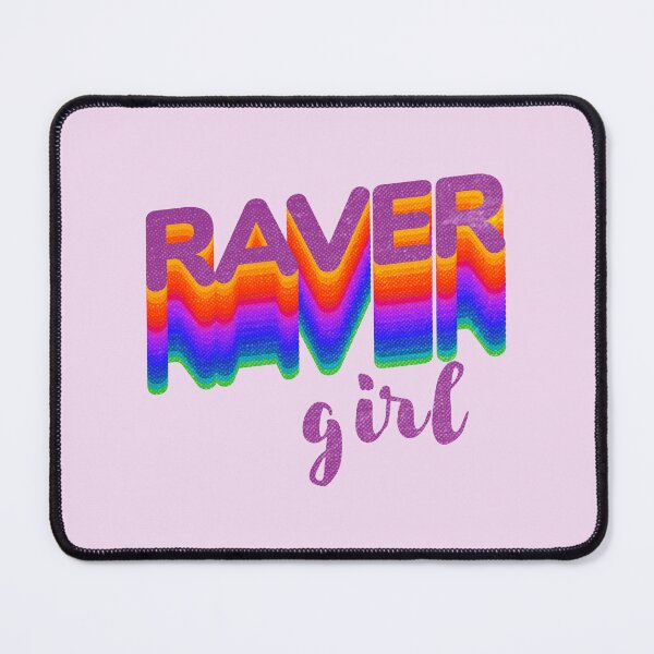 Item preview, Raver girl colorful art for EDM summer festival, rave designed and sold by Print  Androïde.