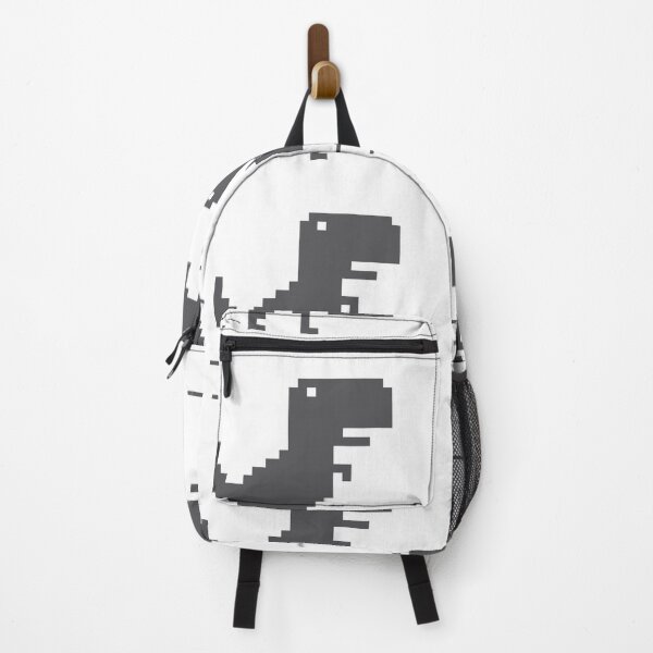 Item preview, 8 bit t Rex Dinosaur Chrome Sticker designed and sold by Kanha Design | ⭐⭐⭐⭐⭐.