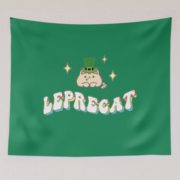 Item preview, LepreCat - Leprechaun Cat Meow for Happy St Patrick's Day  designed and sold by pookkudesign.