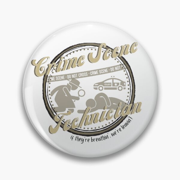 Item preview, Crime Scene Technician Badge designed and sold by SceneOfTheCrime.