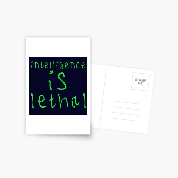 Item preview, Intelligence is lethal designed and sold by kinpirks.