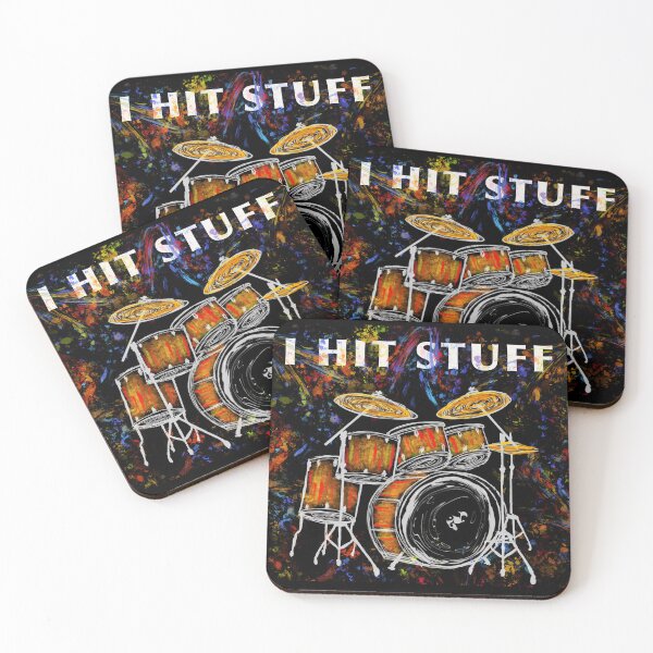Item preview, I Hit Stuff - Drums designed and sold by Quincy Follweiler.
