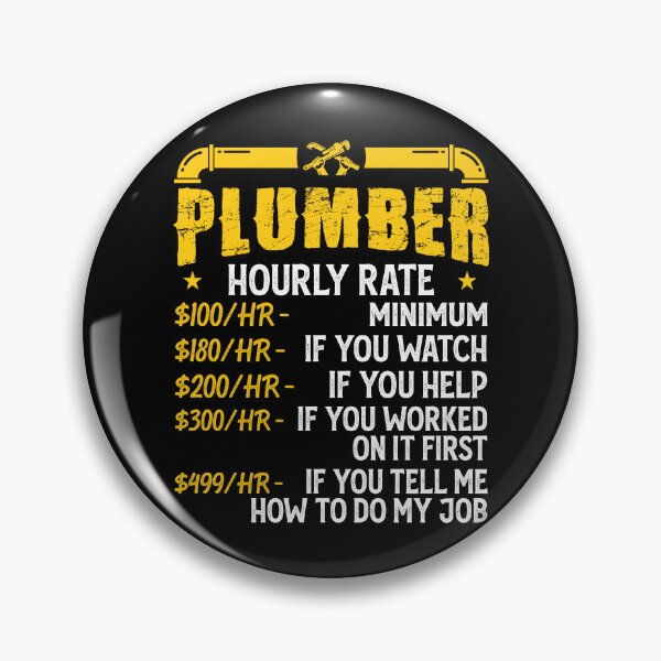 Item preview, Plumber Hourly Rate Vintage Design For Plumbers - Funny Plumbing designed and sold by naworas.