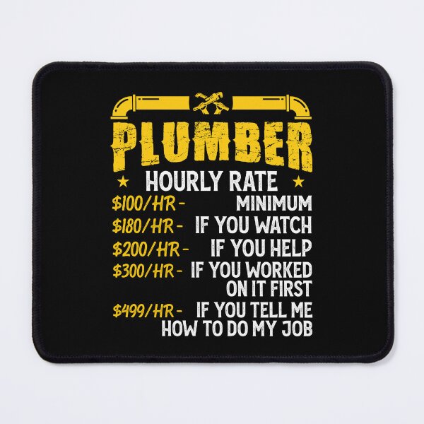 Item preview, Plumber Hourly Rate Vintage Design For Plumbers - Funny Plumbing designed and sold by naworas.