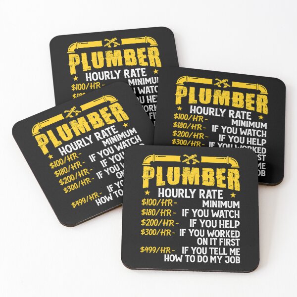 Item preview, Plumber Hourly Rate Vintage Design For Plumbers - Funny Plumbing designed and sold by naworas.