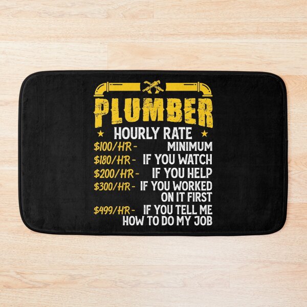 Item preview, Plumber Hourly Rate Vintage Design For Plumbers - Funny Plumbing designed and sold by naworas.