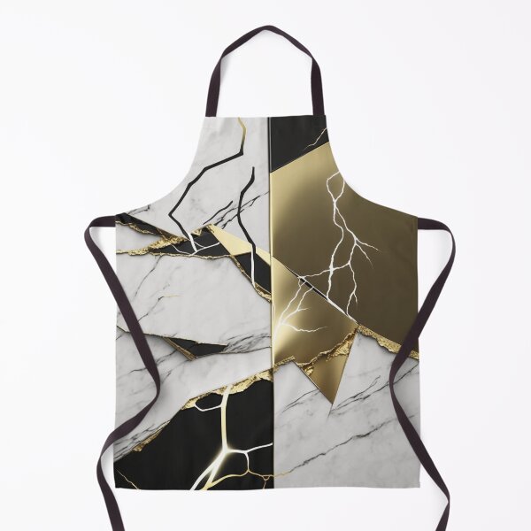 Item preview, Kintsugi Lightning on marble designed and sold by GenerationGems.