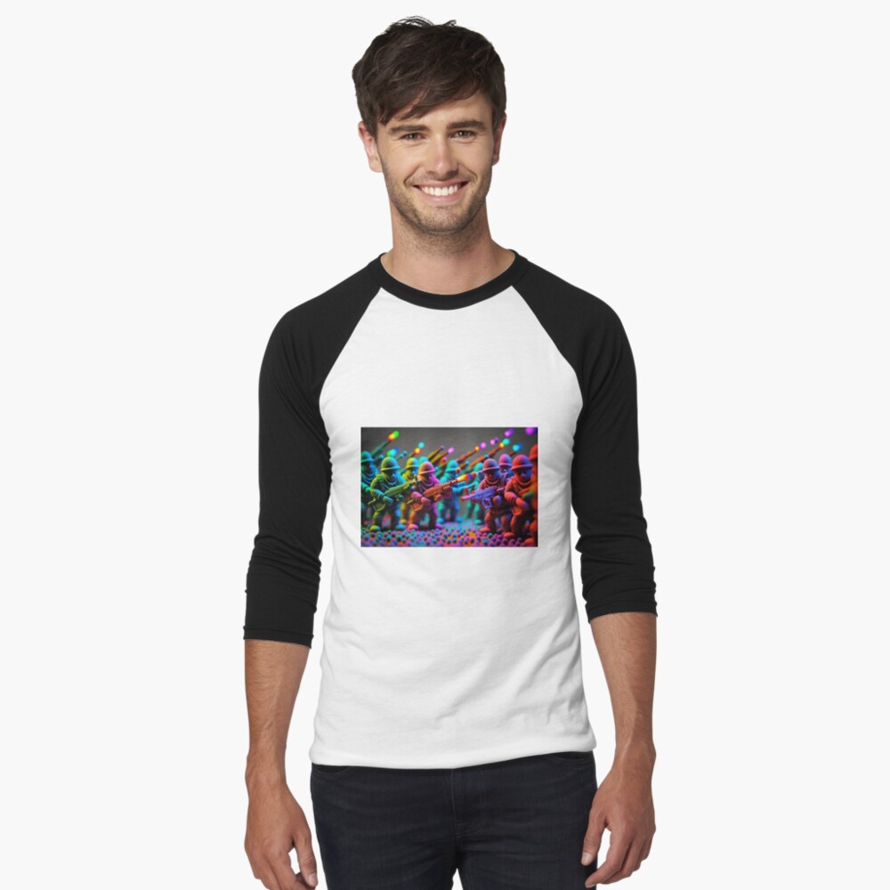 Item preview, Baseball ¾ Sleeve T-Shirt designed and sold by AI-nspiration.