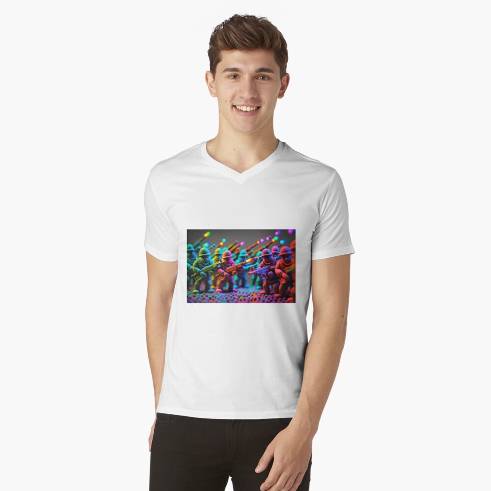 Item preview, V-Neck T-Shirt designed and sold by AI-nspiration.