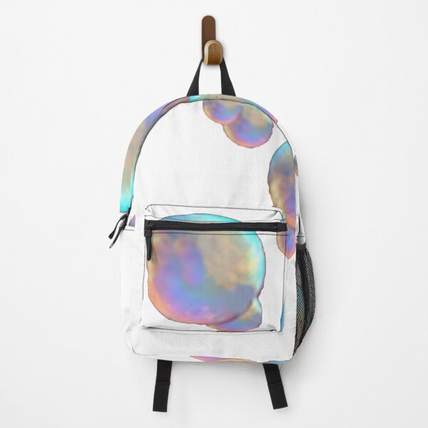 Item preview, FLOATING IRIDESCENT SOAP BUBBLES PATTERN WHITE ART designed and sold by sharlesart.