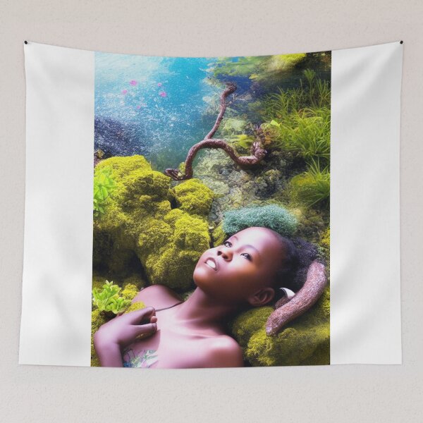 Item preview, relaxing black girl designed and sold by Bernsteinhaus.