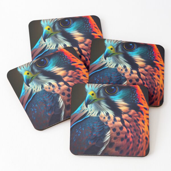 Item preview, Fluorescent Kestrel Feathered Friend designed and sold by mcmtdesigns.