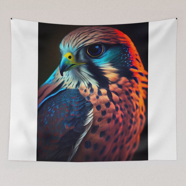 Item preview, Fluorescent Kestrel Feathered Friend designed and sold by mcmtdesigns.