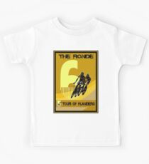 RONDE : Tour of Flanders Bike Racing Advertising Print Kids Tee