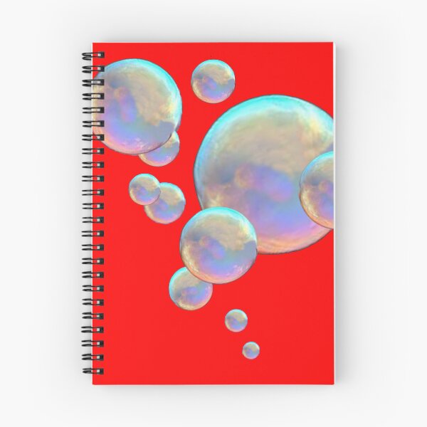 Item preview, FLOATING IRIDESENT SOAP BUBBLES RED ART designed and sold by sharlesart.