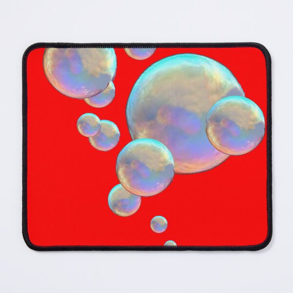 Item preview, FLOATING IRIDESENT SOAP BUBBLES RED ART designed and sold by sharlesart.