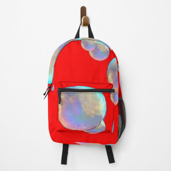 Item preview, FLOATING IRIDESENT SOAP BUBBLES RED ART designed and sold by sharlesart.