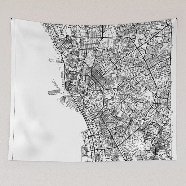Item preview, Manila Map Minimal designed and sold by HubertRoguski.