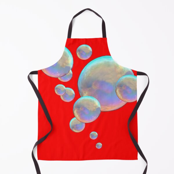 Item preview, FLOATING IRIDESENT SOAP BUBBLES RED ART designed and sold by sharlesart.