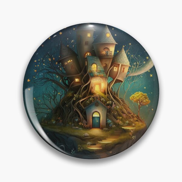 Item preview, The Enchanted House on the Floating Isl sticker designed and sold by S06PMarketing.