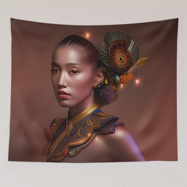 Item preview, Magic of a Colorful Woman Portrait designed and sold by artmanikin.